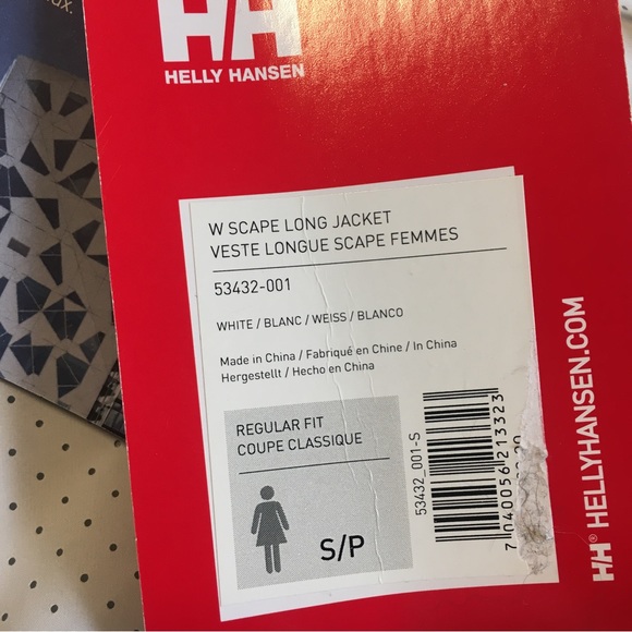 *SOLD* BNWT Helly Hansen white wind breaker Sz Small - Picture 3 of 7